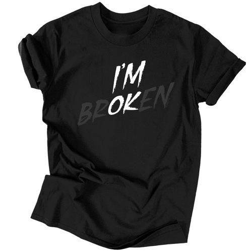 Broken férfi póló (Fekete)