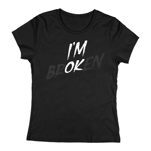 Broken női póló (Fekete)