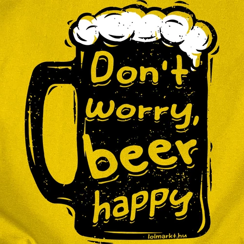Beer happy férfi póló (B_Citrom)