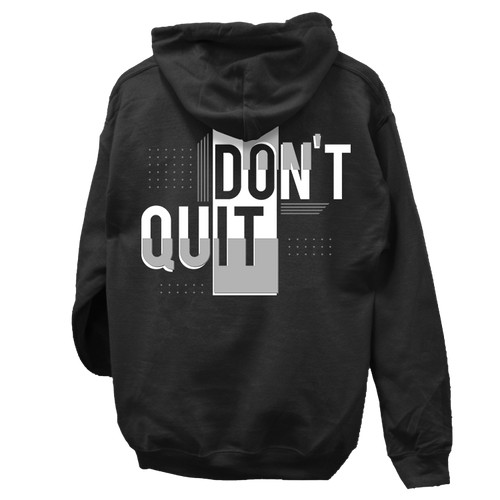 Don't quit, do it pulóver (Fekete)