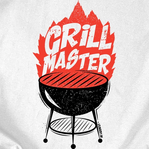 Grill master férfi póló (B_Fekete)