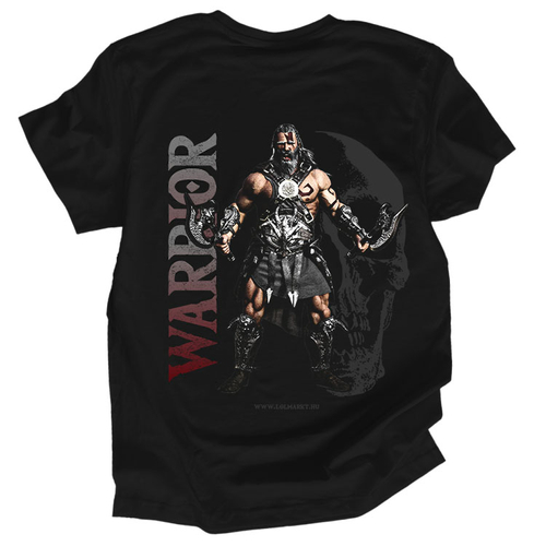  D&amp;D Warrior férfi póló (Fekete)