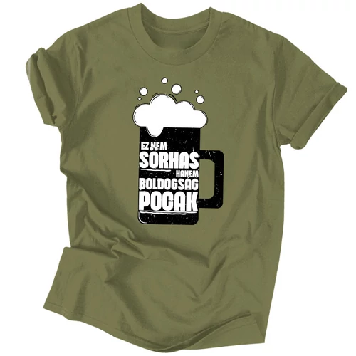 Boldogság pocak póló (Military)