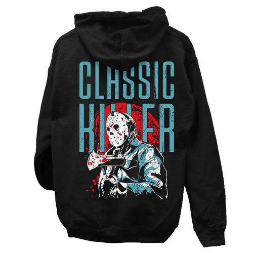 Classic Killer kapucnis pulóver (Fekete)