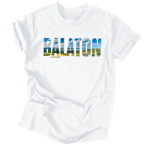 Balataon #magyartenger férfi póló (Fehér)