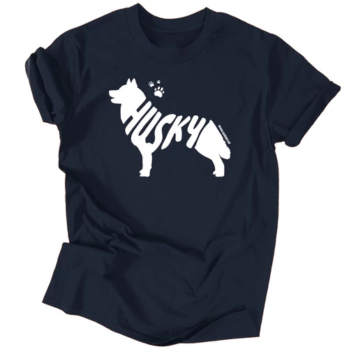 Husky férfi póló (Sötétkék)
