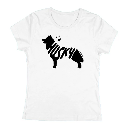 Husky női póló (Fehér)