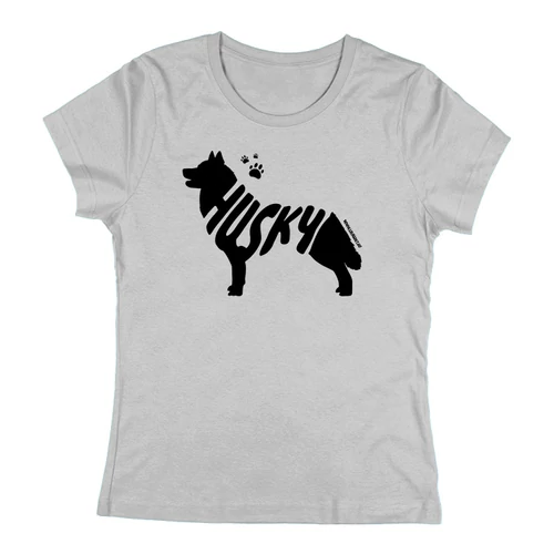 Husky női póló (Szürke)