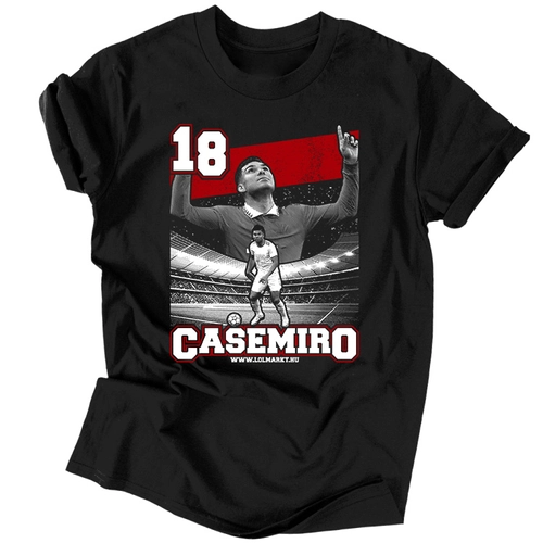 Casemiro szurkolói férfi póló (Fekete)