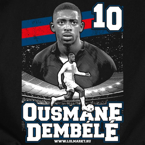Ousmane Dembélé férfi póló (B_fekete