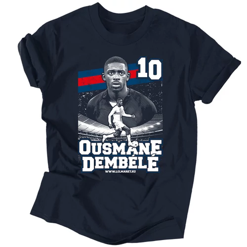 Ousmane Dembélé férfi póló (Sötétkék)