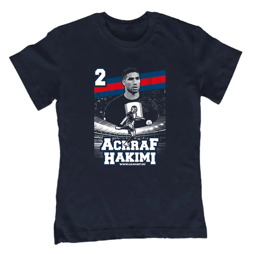 Achraf Hakimi szurkolói gyerek póló (Sötétkék)