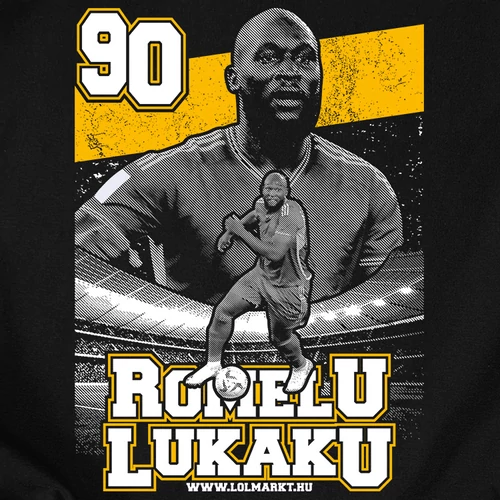 Romelu Lukaku férfi póló (B_fekete)