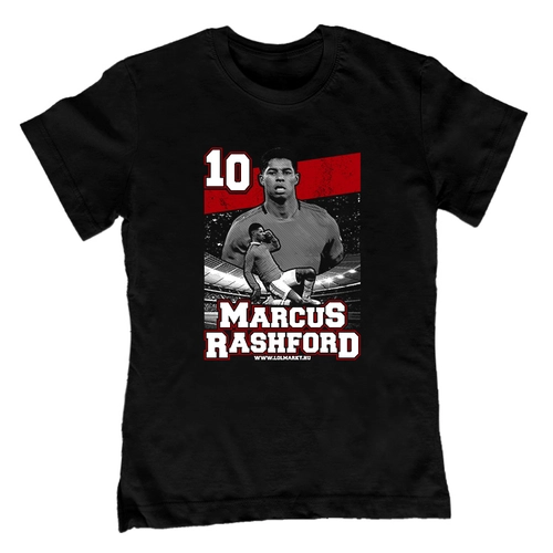 Marcus Rashford gyerek póló (Fekete)