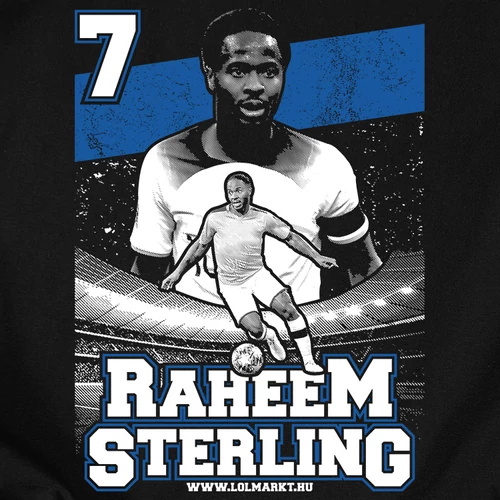 Raheem Sterling férfi póló (B_fekete