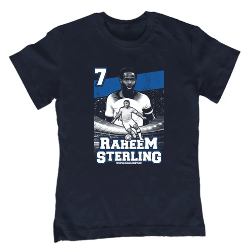 Raheem Sterling szurkolói gyerek póló (Sötétkék)