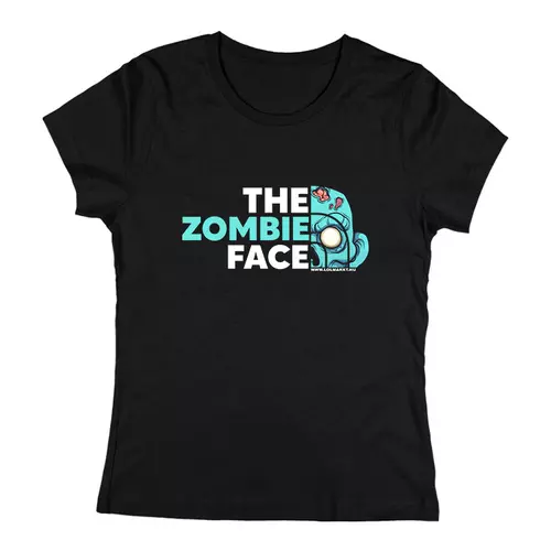 The zombie face női póló (Fekete)