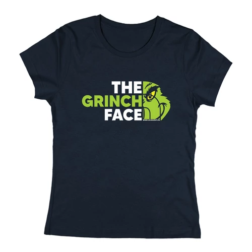 The grinch face női póló (Sötétkék)