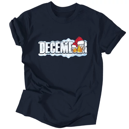 DecemBEER férfi póló (Sötétkék)
