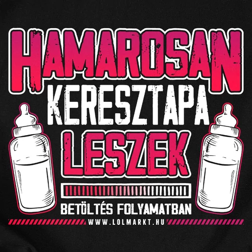 Keresztapa leszek férfi póló (B_Fekete)