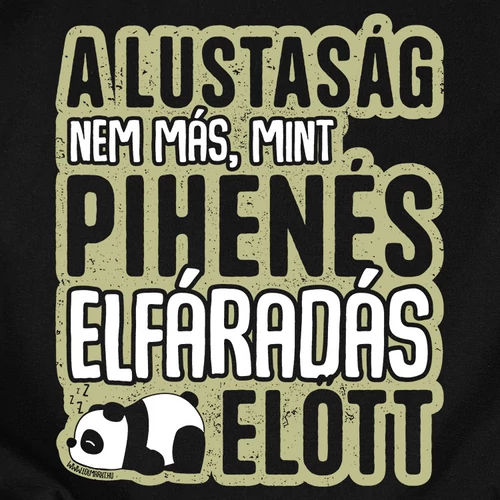 A lustaság női póló (B_Fekete)