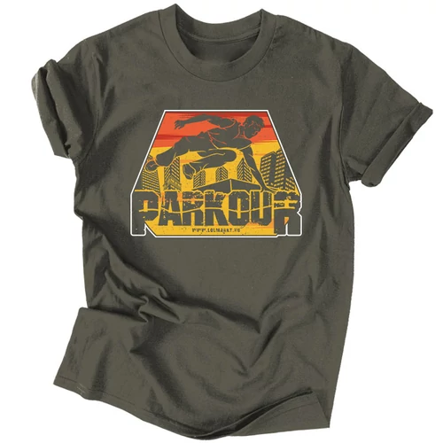Parkour férfi póló (Grafit)