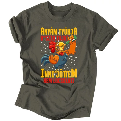 Inni jöttem nem locsolni férfi póló (Grafit)