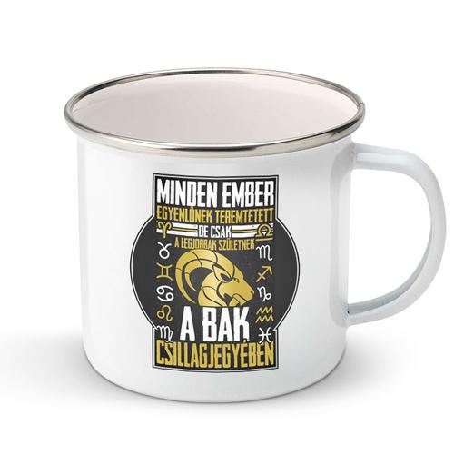 Minden ember (horoszkópos) (bak) fém bögre (Fehér)