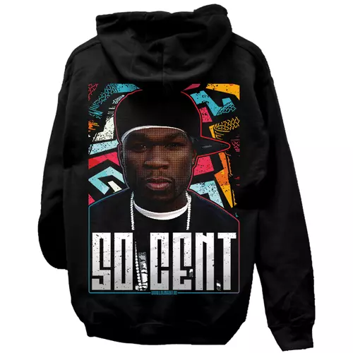 50 Cent kapucnis pulóver (Fekete)
