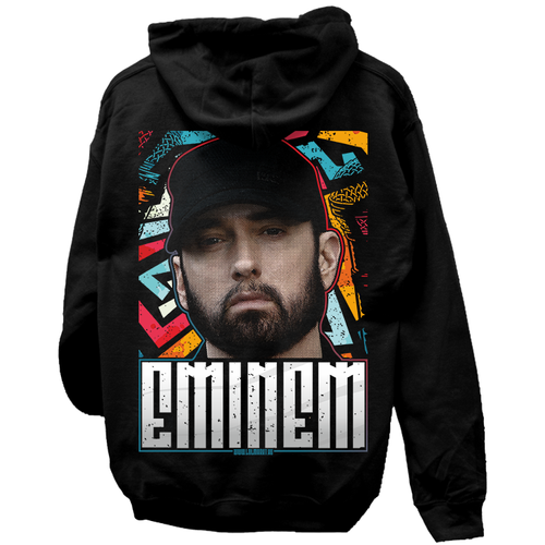 Eminem kapucnis pulóver (Fekete)