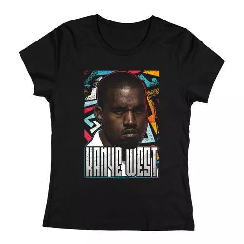 Kanye West női póló (Fekete)
