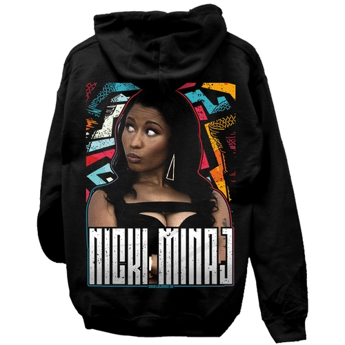 Nicki Minaj kapucnis pulóver (Fekete)