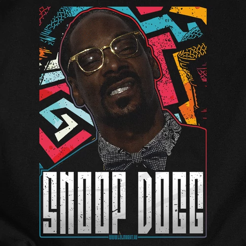 Snoop Dogg férfi póló (B_Fekete)