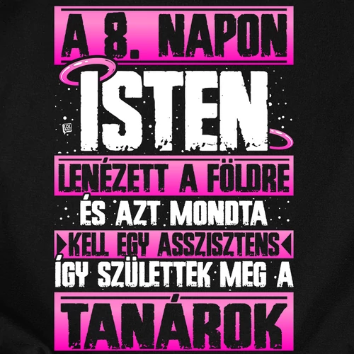 Megszülettek a tanárok női póló (B_fekete)