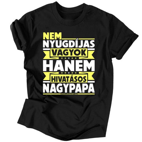 Hivatásos nagypapa férfi póló (Fekete)