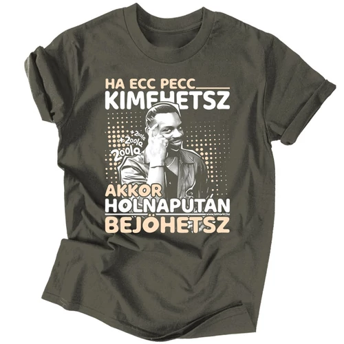 200IQ - Ha ecc pecc kimehetsz férfi póló (Grafit)