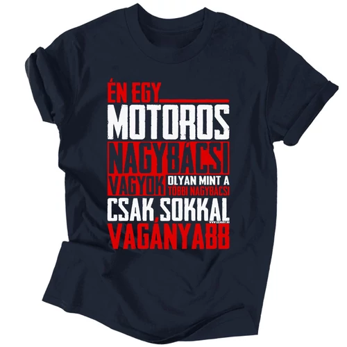 Én egy ... nagybácsi vagyok férfi póló (Sötétkék)