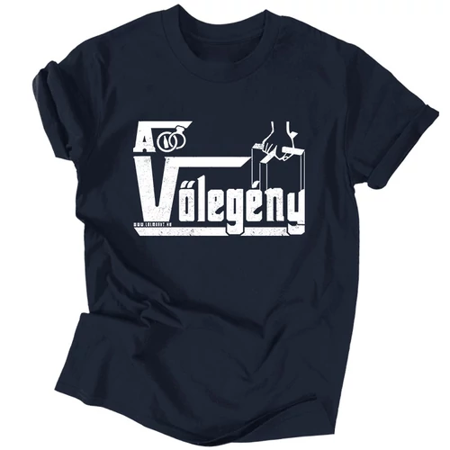 A vőlegény férfi póló (Sötétkék)