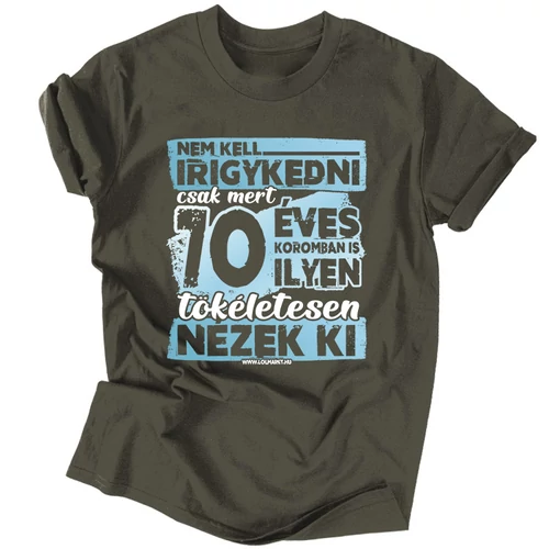 50 évesen is tökéletes férfi póló (Grafit)