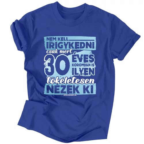 50 évesen is tökéletes férfi póló (Királykék)