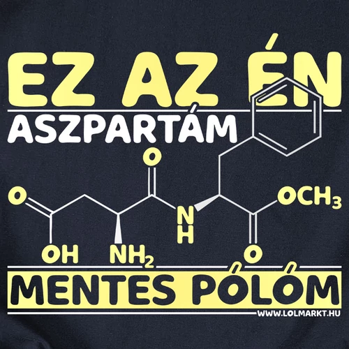 Aszpatrám mentes női póló (B_Sötétkék)