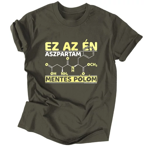 Aszpartám mentes férfi póló  (Grafit)