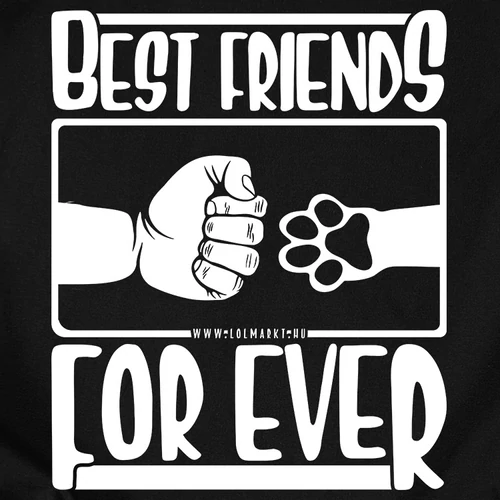 Best friends férfi póló (B_fekete)