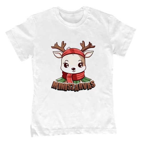 Mini szarvas gyerek póló (Fekete)
