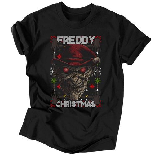 Freddy christmas férfi póló (Fekete)