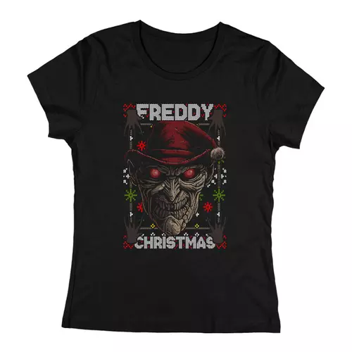 Freddy christmas női póló (Fekete)