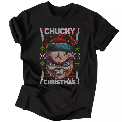 Chucky christmas férfi póló (Fekete)