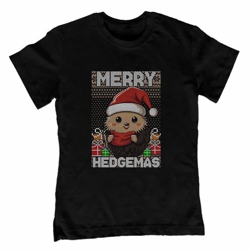 Merry hedgemas gyerek póló (Fekete)