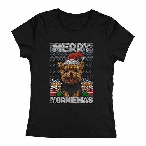 Merry yorkiemas női póló (Fekete)