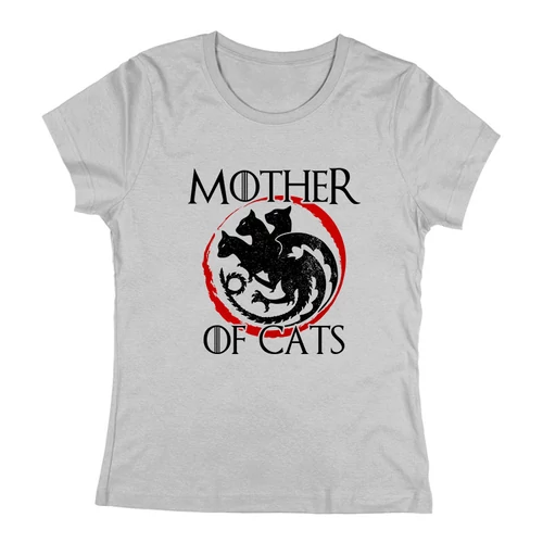 Mother of cats női póló (Szürke)